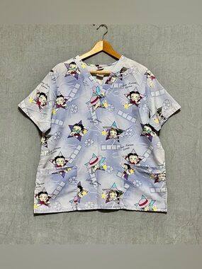 Betty Boop Pastel Lavender and Pink Printed Top